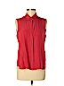 Zara 100% Silk Red Sleeveless Silk Top Size M - photo 1