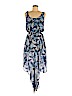 Aqua 100% Polyester Blue Casual Dress Size M - photo 1
