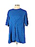 Stella McCartney Blue Short Sleeve Blouse Size EU 44 / US 14 - photo 1