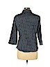 Brina & Em Blue 3/4 Sleeve Button-Down Shirt Size M (petite) - photo 2