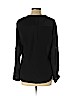Banana Republic 100% Silk Black Long Sleeve Silk Top Size L (petite) - photo 2