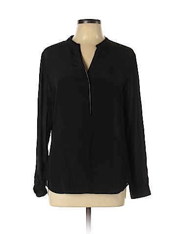Banana Republic Long Sleeve Silk Top (view 1)