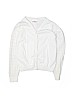 Hanna Andersson 100% Cotton Solid White Cardigan Size 140 cm / US 10 - photo 1