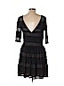 BCBGMAXAZRIA 100% Polyester Black Casual Dress Size L - photo 2