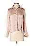 CW 100% Silk Pink Long Sleeve Silk Top Size 4 (petite) - photo 1