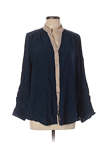 Liquid.New York Long Sleeve Silk Top (view 1)