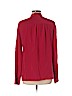 BCBGMAXAZRIA 100% Silk Red Long Sleeve Silk Top Size L - photo 2