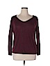 Lane Bryant Burgundy Long Sleeve Top Size 14 - 16 Plus - photo 1