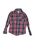 The Children's Place 100% Cotton Red Long Sleeve Button-Down Shirt Size 7 - 8 - photo 1