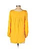 Maeve 100% Viscose Yellow Long Sleeve Blouse Size 4 - photo 2