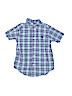 Chaps Blue Short Sleeve Button-Down Shirt Size 6 - photo 1