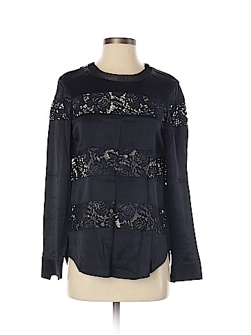 Rebecca Taylor Long Sleeve Silk Top (view 1)