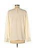 Ann Taylor Factory 100% Polyester Ivory Long Sleeve Blouse Size M - photo 2