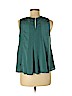 Eri + Ali 100% Silk Teal Sleeveless Silk Top Size M (petite) - photo 2
