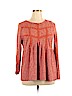 Doe & Rae Orange Long Sleeve Top Size XL - photo 1