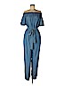 MICHAEL Michael Kors 100% Lyocell Blue Jumpsuit Size M - photo 1
