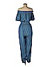 MICHAEL Michael Kors 100% Lyocell Blue Jumpsuit Size M - photo 2