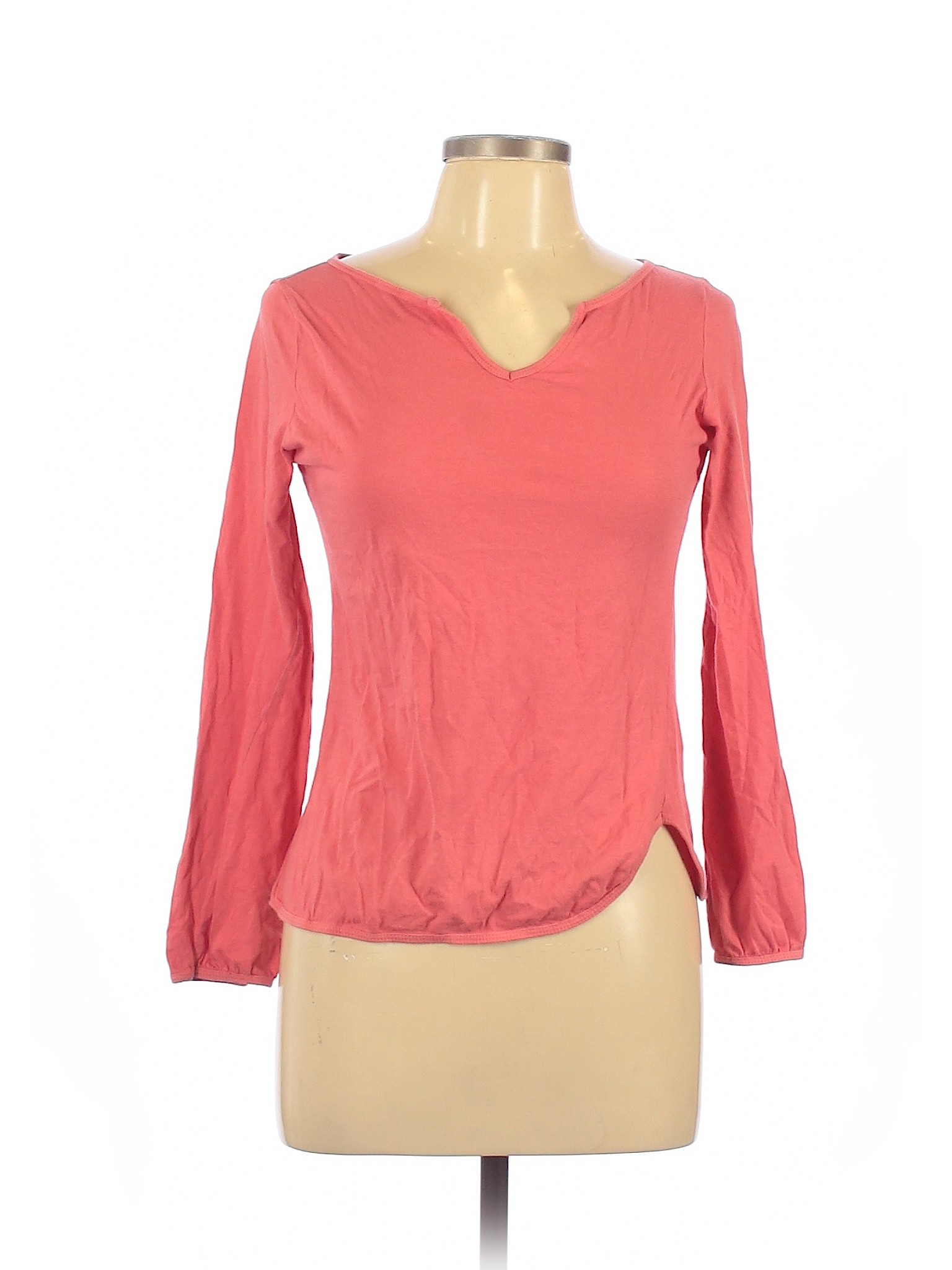 Zara Basic Women Pink Long Sleeve T-Shirt L | eBay