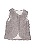 Hanna Andersson Solid Gray Faux Fur Vest Size 120 cm / US 6X - photo 1