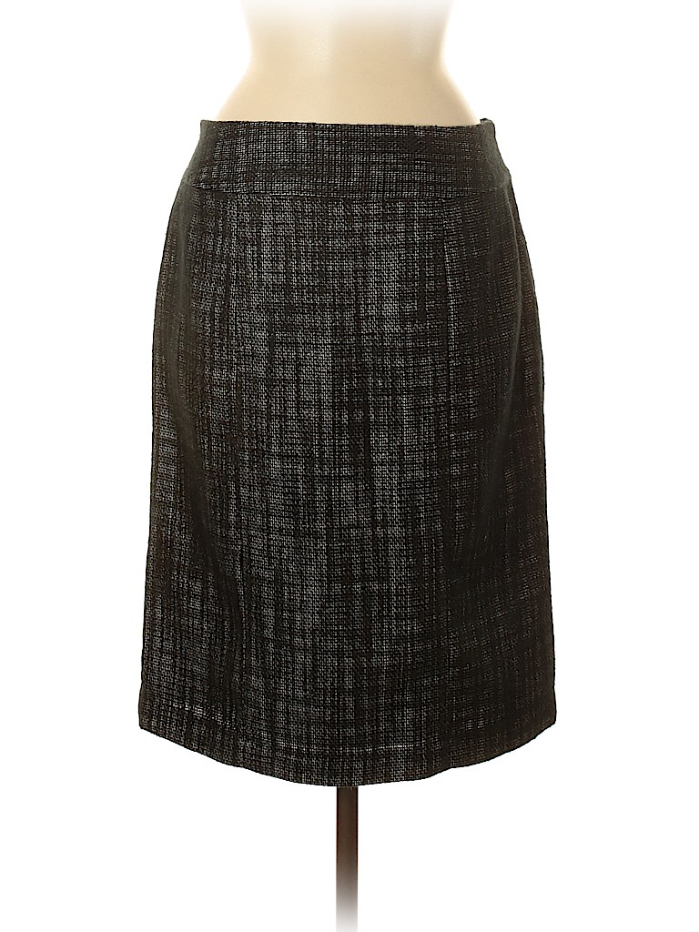 Chadwicks Plaid Tweed Black Casual Skirt Size 8 - 81% off | thredUP