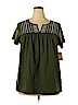 St. John's Bay 100% Cotton Green Short Sleeve Top Size XL - photo 1