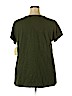 St. John's Bay 100% Cotton Green Short Sleeve Top Size XL - photo 2