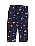 Hanna Andersson Floral Blue Leggings Size 6 - 7 - photo 1