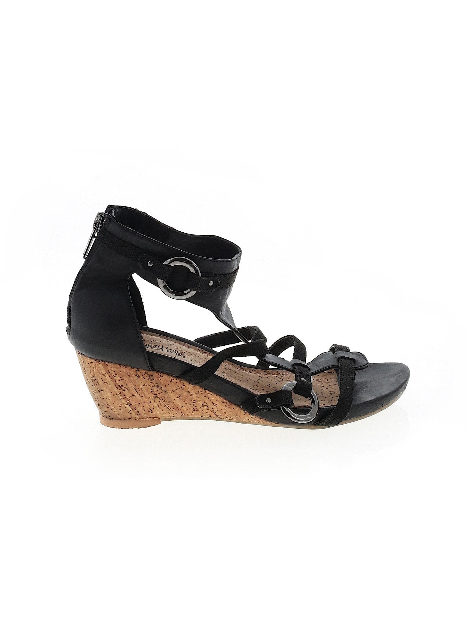 kenneth cole black wedges