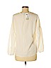 Banana Republic 100% Polyester Ivory Long Sleeve Blouse Size M (petite) - photo 2
