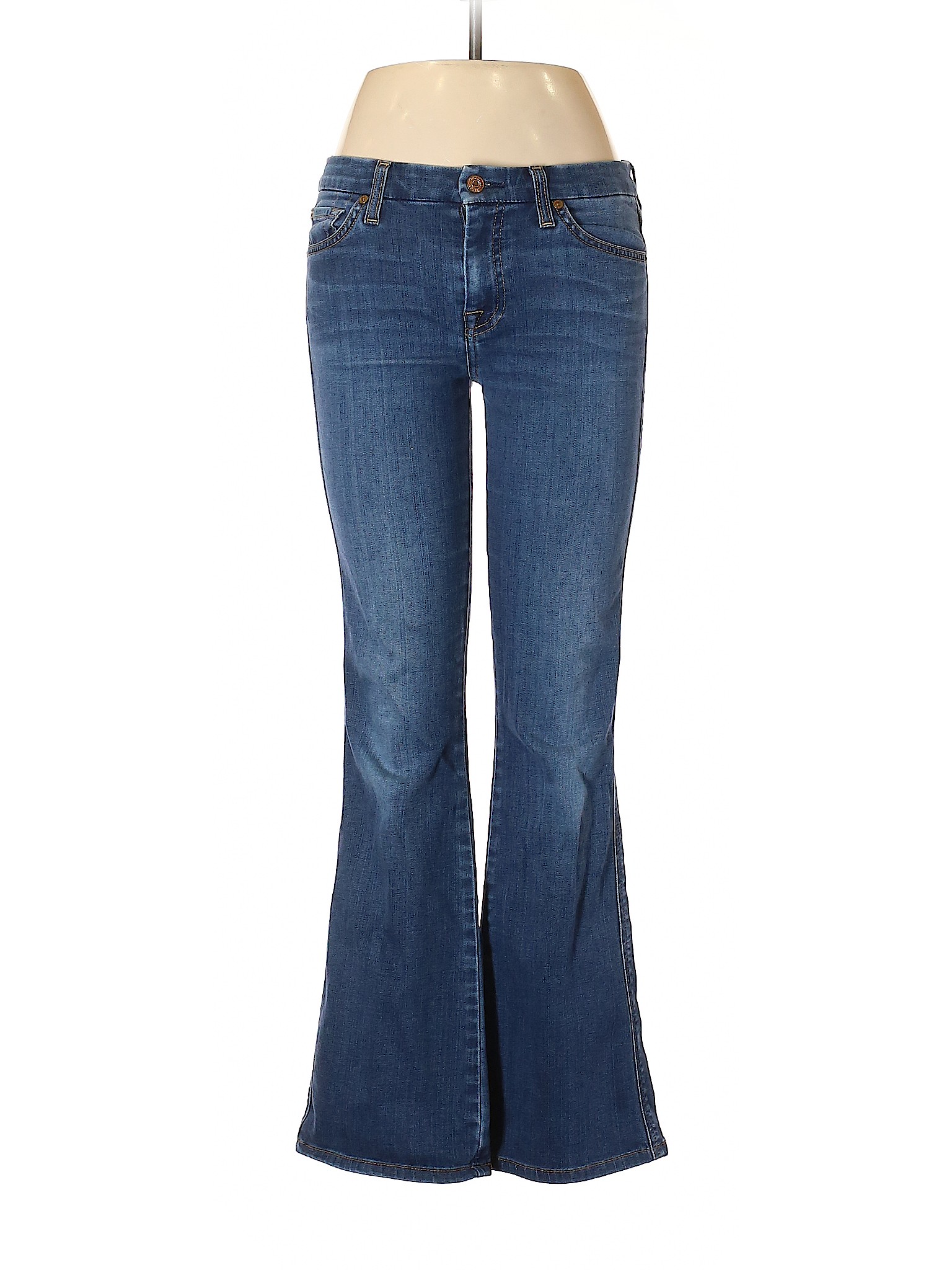 7 For All Mankind Women Blue Jeans 28W | eBay