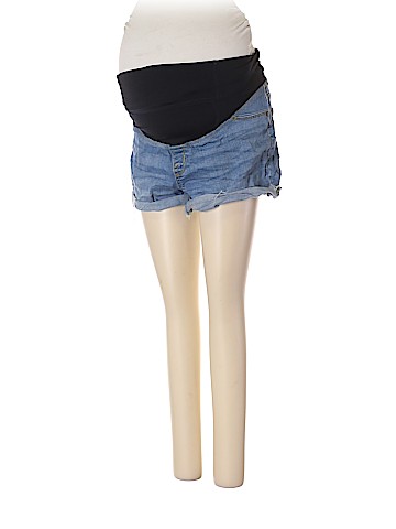 Isabel Maternity Denim Shorts (view 1)