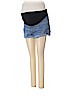 Isabel Maternity Blue Denim Shorts Size 4 - photo 1
