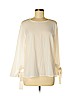 Banana Republic 100% Polyester Ivory Long Sleeve Blouse Size M (petite) - photo 1