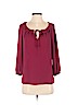 Ann Taylor LOFT 100% Polyester Pink 3/4 Sleeve Blouse Size P - Sm - photo 1