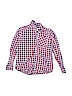 The Children's Place 100% Cotton Red Long Sleeve Button-Down Shirt Size M (kids) - photo 1