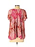 Show Me Your Mumu 100% Rayon Pink Short Sleeve Blouse Size S - photo 2