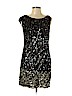 Alice + Olivia 100% Silk Black Cocktail Dress Size L - photo 1