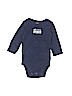 Carter's 100% Cotton Blue Long Sleeve Onesie 3-6 MO / 6 MO - photo 1