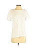 Ann Taylor LOFT 100% Cotton White Short Sleeve Top Size S (petite) - photo 1