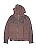 Micros 100% Cotton Brown Zip Up Hoodie Size 7 - 8 - photo 1