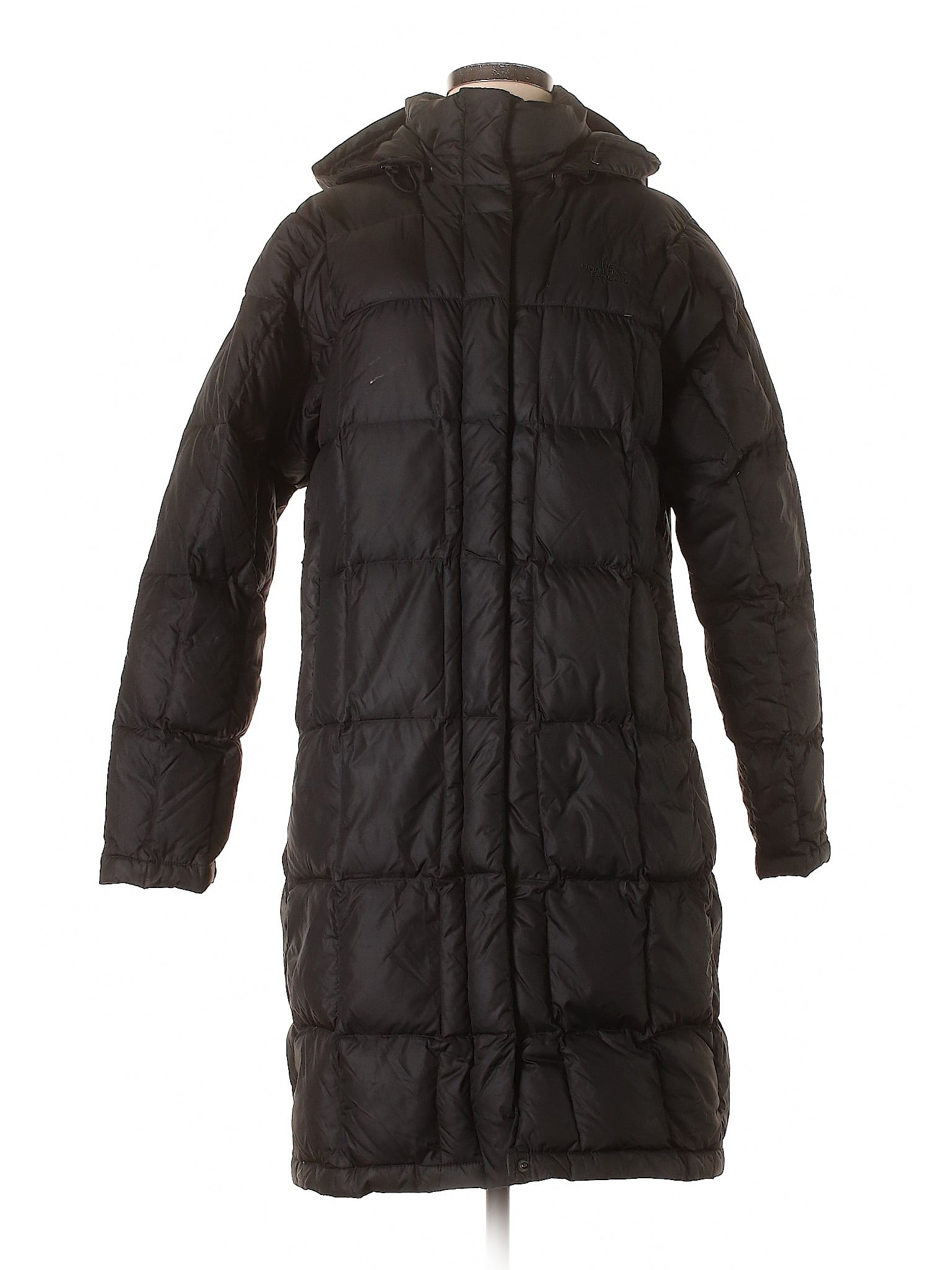Nilly High Neck Long Coat Black