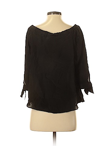 Guest Editor 3/4 Sleeve Silk Top (view 2)