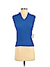 Josephine Chaus 100% Polyester Blue Sleeveless Top Size P (petite) - photo 1