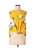 Ann Taylor LOFT 100% Viscose Yellow Sleeveless Blouse Size L (petite) - photo 1