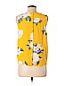 Ann Taylor LOFT 100% Viscose Yellow Sleeveless Blouse Size L (petite) - photo 2