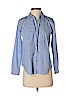 Ann Taylor LOFT 100% Cotton Blue Long Sleeve Button-Down Shirt Size S (petite) - photo 1