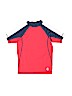 Lands' End Color Block Red Rash Guard Size 5 - 6 - photo 1