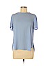 Ann Taylor LOFT Outlet 100% Polyester Blue Short Sleeve Blouse Size M - photo 1