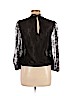 Alice + Olivia 100% Nylon Black Long Sleeve Blouse Size L - photo 2