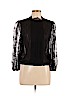 Alice + Olivia 100% Nylon Black Long Sleeve Blouse Size L - photo 1